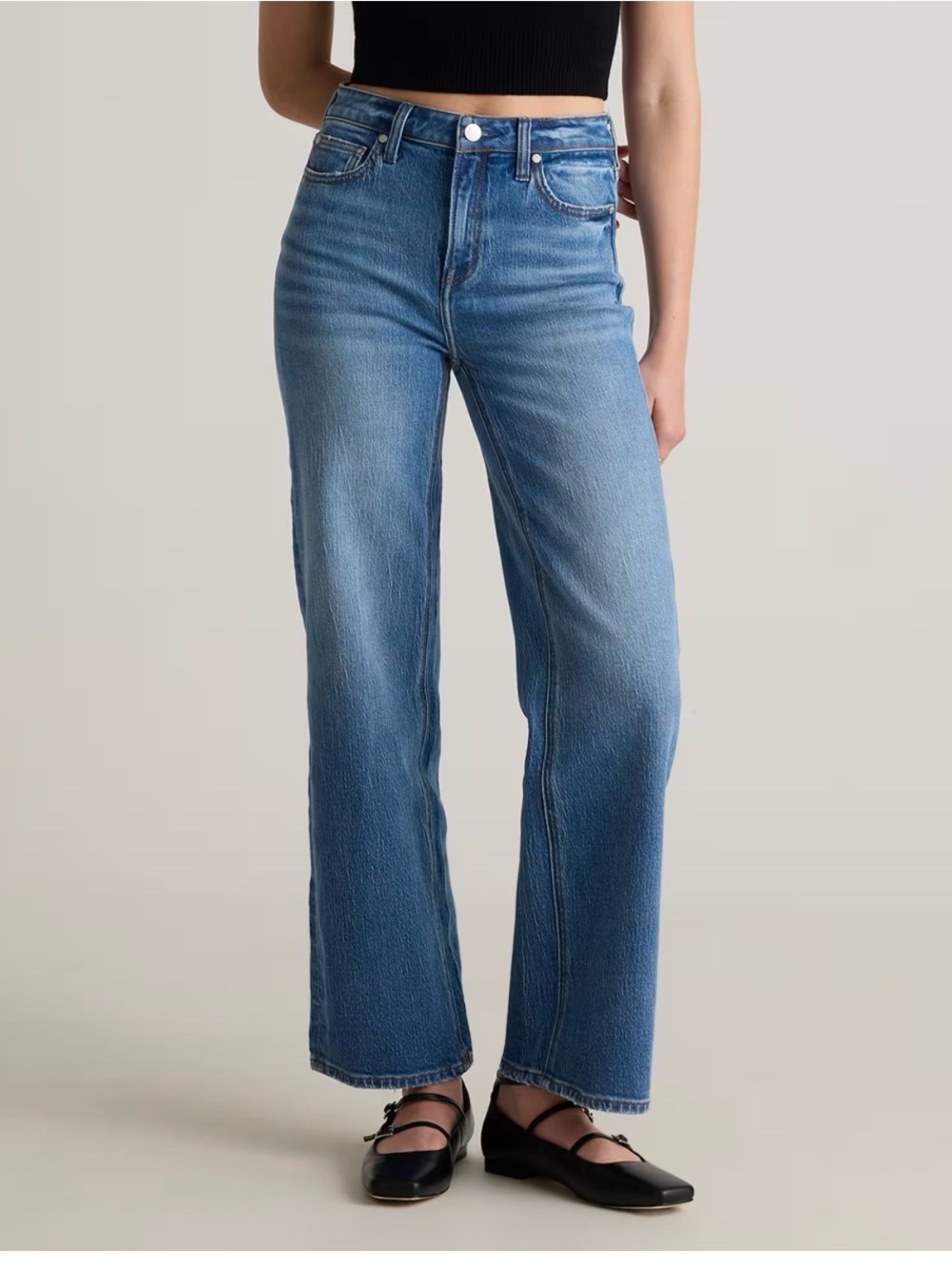 Quince Bella Stretch Relaxed Straight Jeans